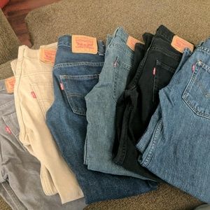 6 pairs of boys 550 Levi's